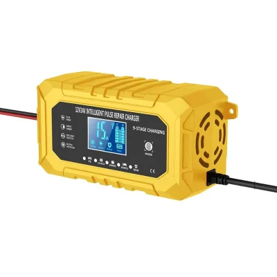 Car Motorcycle Battery Charger Pulse Repair Display Digital Intelligent 12V15A/24V8A Battery Charger