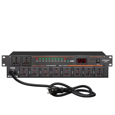 High Quality Portable 10-Way Power Control Sequence Management System 8-Way Power Sequencer Wireless Communication