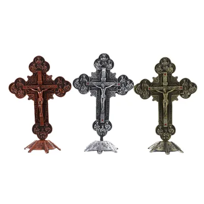 Diy Jesus Cross Religious Ornaments Home Religious Cross Crucifix Jesus Statues Crafts Decoration