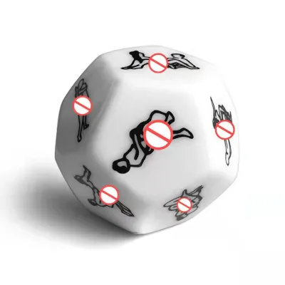 12 Sided Adult Flirting Couple Sex Posture Decided Rolling Dice