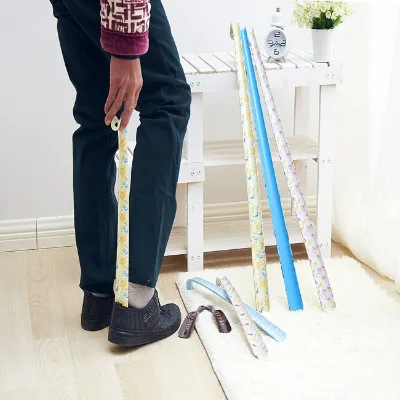 Hign Quality Plastic Long Handled Shoe Horn for Hotel Promotion Shoe Lifter