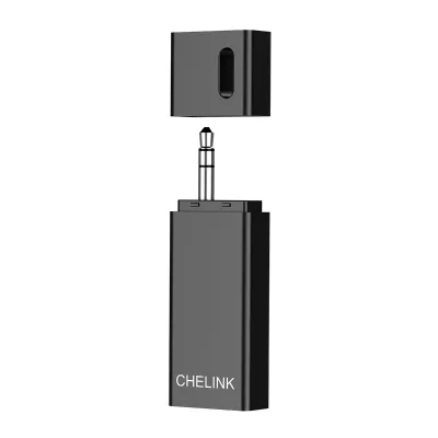 CHELINK Wireless Audio Transmitter Receiver 3.5mm Stereo Audio Music Receiver with Shell Protect for Car