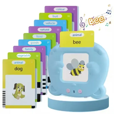 Montessori Cognitive Cards Talking Flash Cards For Toddlers Early Educational Audio Book Language Learning Kids Flashcards Audio