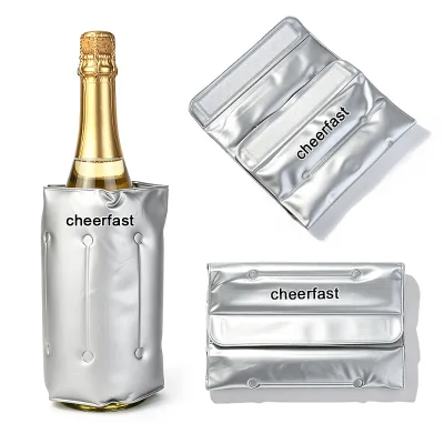 Cheerfast Factory Wholesale PVC Gel Cooling Holder Wonderful Ice Wine Sleeve for bar