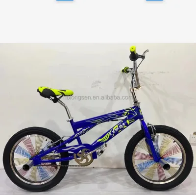 Longsen Steel Single Speed Kids BMX Bike Rocker Design Disc Brakes Super Lightweight Blue