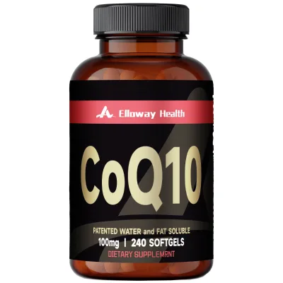 100mg Coenzyme Q10 Vitamin E capsule dietary supplement 240 softgel capsules CoQ10
