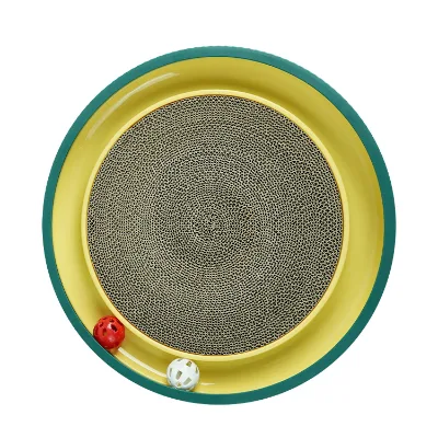 Modern Generation Corrugated Paper Grinding Claw Cat Toy Wear-Resistant Turntable Carton Cross-Border Cat Scratch Board