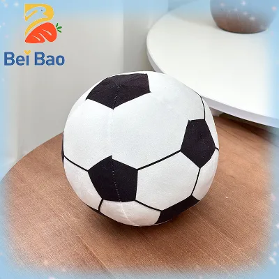Realistic Shape Soccer Ball Plush Toy Soft Licensed Stuffed Football Pillow Cute Sports Plushie Dolls in Stock for Kids