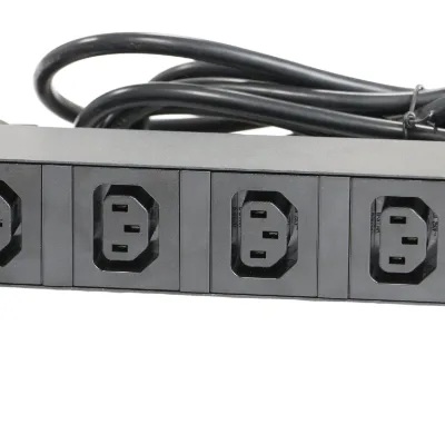 8 Outlet Power Strip Surge Protector Rack Mount PDU with Metal Mounting Brackets