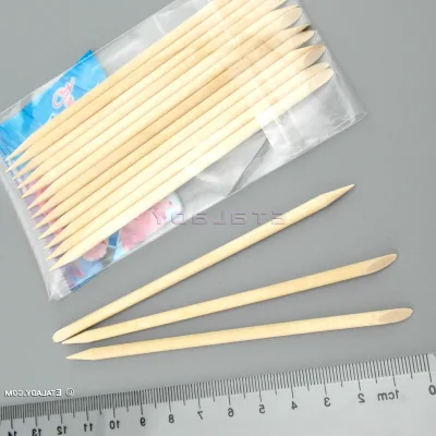 Disposable Good Quality Nail Art Manicure Wooden Nail Sticks Wholesale Factory Price Orange Wood Sticks