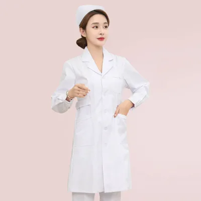 Customizable Medical for Laboratory Hospital Pharmacy Lab Coats Comfortable Soft  Lab Coats Colour White Coat Button