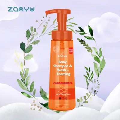 OEM Customized 2-in-1 Baby's Bath Shampoo Glycerin Natural Origin Soothing Moisturizing Foaming Formula for Baby Pregnant Women