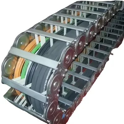 High-Strength Flexible Multifunctional Drag Chain Stainless Steel with Plastic Core Components