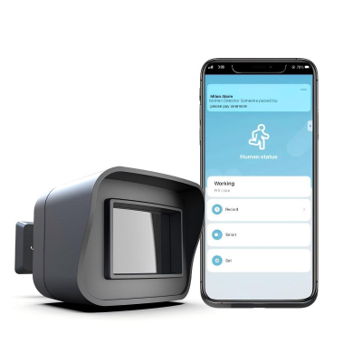 Smart Outdoor Home Security - Weather Resistant WiFi Motion Sensor Detector - Remote APP Notifications - Compatible With Alexa