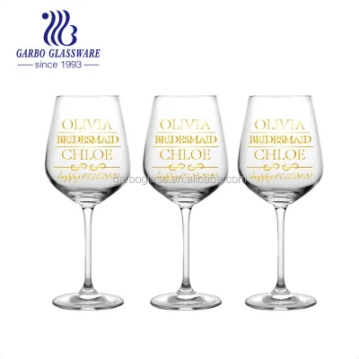 Luxury Wedding Crystal Glass Custom Red White Wine Glass Cup Champagne Glassware for Anniversary Birthday Party