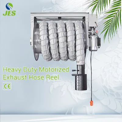 Vehicle Exhaust Extraction Hose Reel Garage Workshop Ventilation
