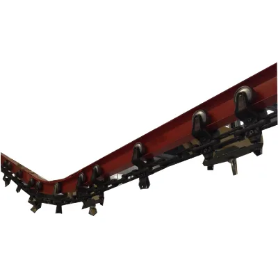 High Duty Overhead I Beam Trolley Conveyor Chain with Steel Rubber Components New for Manufacturing Plant Use X348 X458 X678