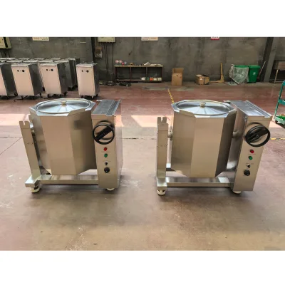 Commercial Electric Motor Soup Kettle with 95L Capacity 9000W Power Stainless Steel Construction