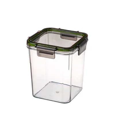 Custom Dry Food Airtight Kitchen Plastic Storage Box