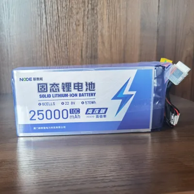 22.8V High Power 2500mAh 10C Solid State Battery 280Wh/KG Semi-Solid State for Vertical Take-Off Landing UAV for Car Use