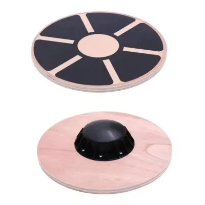 Stability Disc Slant Board Wooden Round Foot Balance Board