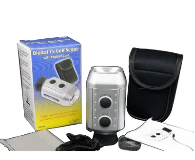 Digital Laser Golf Range Finder with 5-1000m Measurement Range 7X Magnification Removable CR2 Battery