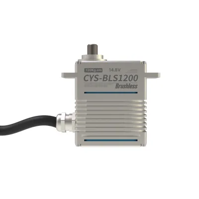 120kg Max Load Dual CAN PWM Brushless Servo CYS-BLS1200 IP67 Waterproof Full Aluminum RC Boat Parts Robot Upgrade