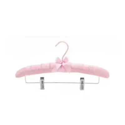 Best Selling Foam Padded Satin Dress Hanger High-End Adjustable Metal Clip Hangers Save Space Silk Fabric Hanger