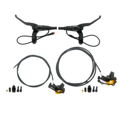 NUTT 4 Piston Magnetic Power Off Hydraulic Disc Brake Oil Brake for Electric Scooter Folding E Bike Lithium Electric Bicycle