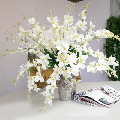 Y-H151 Wholesale Artificial Orchid Flower Small Dendrobium Orchid Artificial Orchid Flowers for Wedding Home Decoration