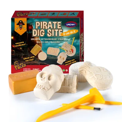 Excavation Digging Toys Exploration Educational Toys Five in One Pirate Archaeology Toys Dig Kit for Kids
