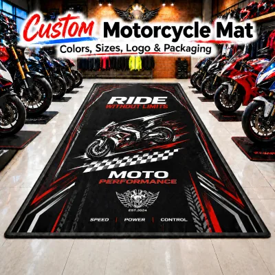 Factory Direct Professional Custom Racing Pit Mat Race Track for Team Pit Lane and Competition Maintenance Workstation