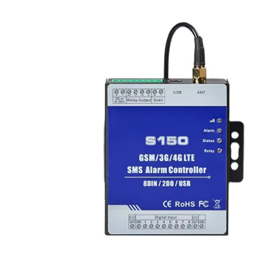 Best Seller S150 4G GSM Relay SMS Alarm Controller 8 Input 2 Output with Battery for Monitoring Water Pump