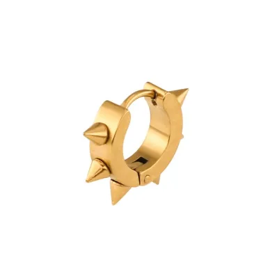 Hot Selling Men Earring Styles Stainless Steel Rivet Rock Earrings