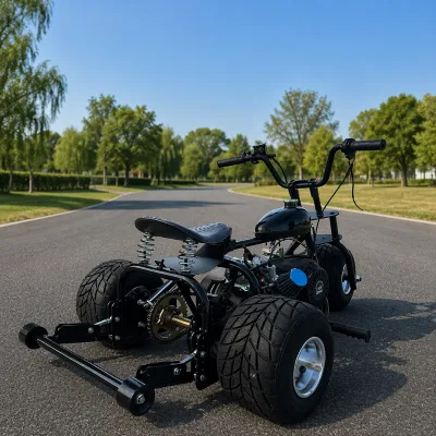 2026 New Model Adult Drift Trike Kart 212cc 7.5-horsepower Gasoline Engine Chain Drive Outdoor Recreational Fun Drift Trike