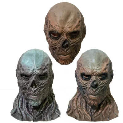 Party Supplies Realistic Adults Human Skeleton Cosplay Horror Bloody Zombie Party Latex Costume Halloween SkullMask