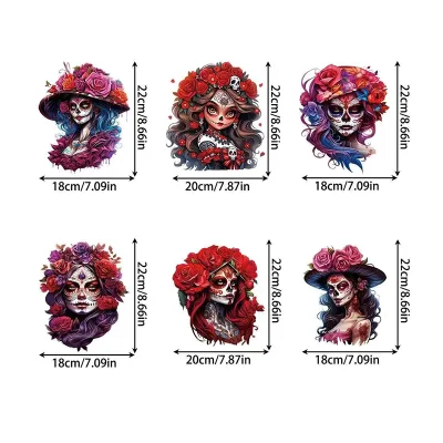 2024 Fast Shipping New Halloween DTF Tshirt Transfers Screen Print Heat Iron on Stickers for Shirts