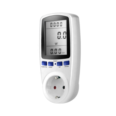 EU Plug AC Power Meter Digital Wattmeter Watt Monitor Electricity Consumption Power Analyzer Energy Meter Measuring Socket