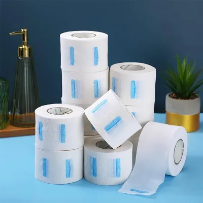 Cheaper Neck Hairdressing Disposable White Strips Roll Barber Paper for Hair Salon