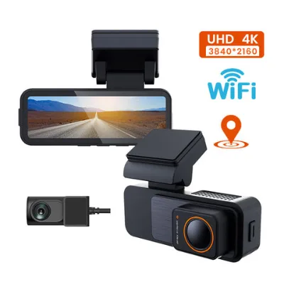 4K Front and 1080P Rear WIFI Dual Lens High-Definition Car Dashcam - 4K Dash Cam with Front and Rear Recording 4k Dash Camera