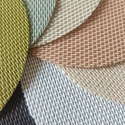 Flame Retardant Weatherproof PVC-Coated Teslin Mesh Fabric for Outdoor Applications Breathable and Blackout Features