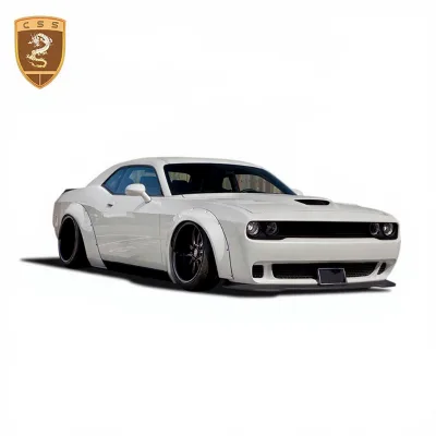 For Dodge Challenger Hellcat Wheel Eyebrows Ducktail Tail Wing New Design to lb Wide Auto Body Kit