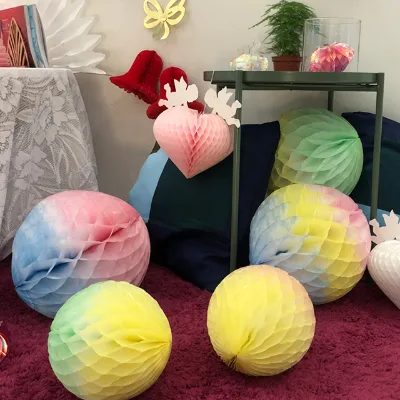 paper honeycomb ball design of event party supplies for party honeycomb decoration