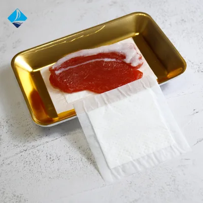 FDA-Approved Disposable Antibacterial Absorbent Soaker Pad for Raw Meat & Poultry Storage Food Industry Use