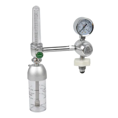 Connection Buoy Type Oxygen Inhaler Hospital Bull Nose Medical Oxygen Pressure Regulator With Humidified Bottle for BOC Cylinder