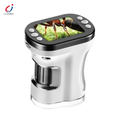 Chengji Nature Exploration Toys Early Stem Learning 2inch Led Screen 200-1000X 3 in 1 Multifunction Electron Microscope for Kids