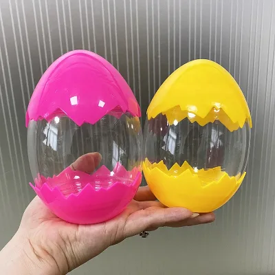 5 Inches 13CM Plastic Colorful Surprise Egg Bottle Capsule for Candy Gifts Toy Packing