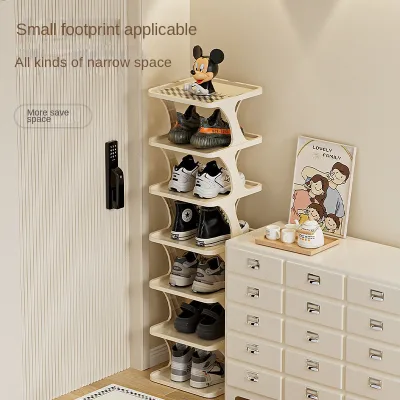 DS2801-9 Design Plastic Shoe Rack Saves Space and Supports Shoes Multi Layer Storage Rack with Adjustable Plastic Shoe Rack