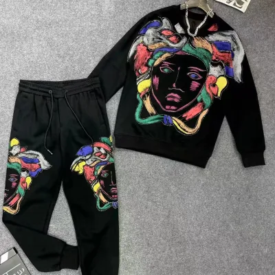 Men's Summer 2-Piece Sport Jogger Sweatsuit Set Knitted Top and Shorts-Hoodie & Sweatshirt
