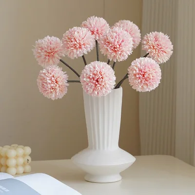 High-End DIY Handmade Artificial Chrysanthemum Bouquet Home Wedding Entrance Decoration Wholesale Gift  Luxury Ornament Flower
